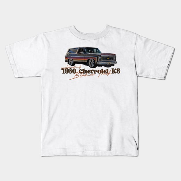 Customized 1980 Chevrolet K5 Blazer Truck Kids T-Shirt by Gestalt Imagery